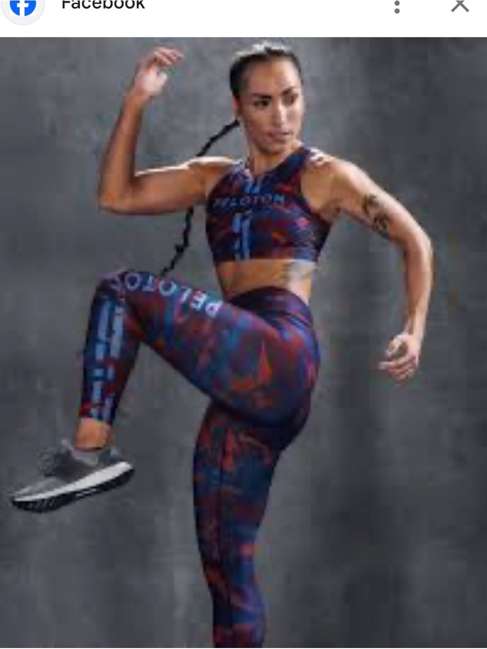 Women's WITH x Peloton Red and Navy Camouflage High-Waist Performance Leggings